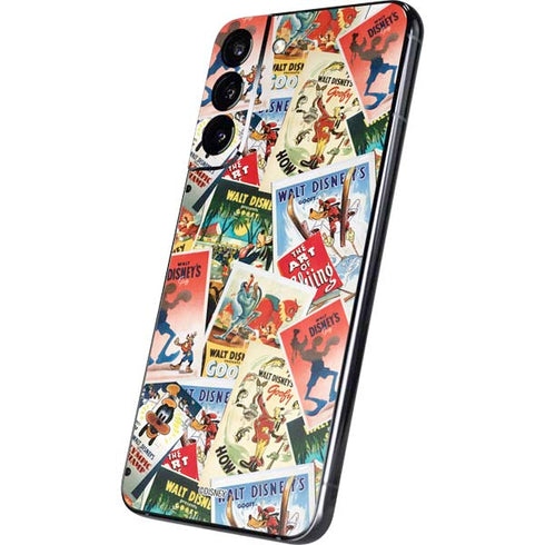 Disney Friends Retro Goofy Stamps Art Galaxy S22 Plus Skin